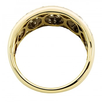 9ct gold diamond 1.00ct Ring size O